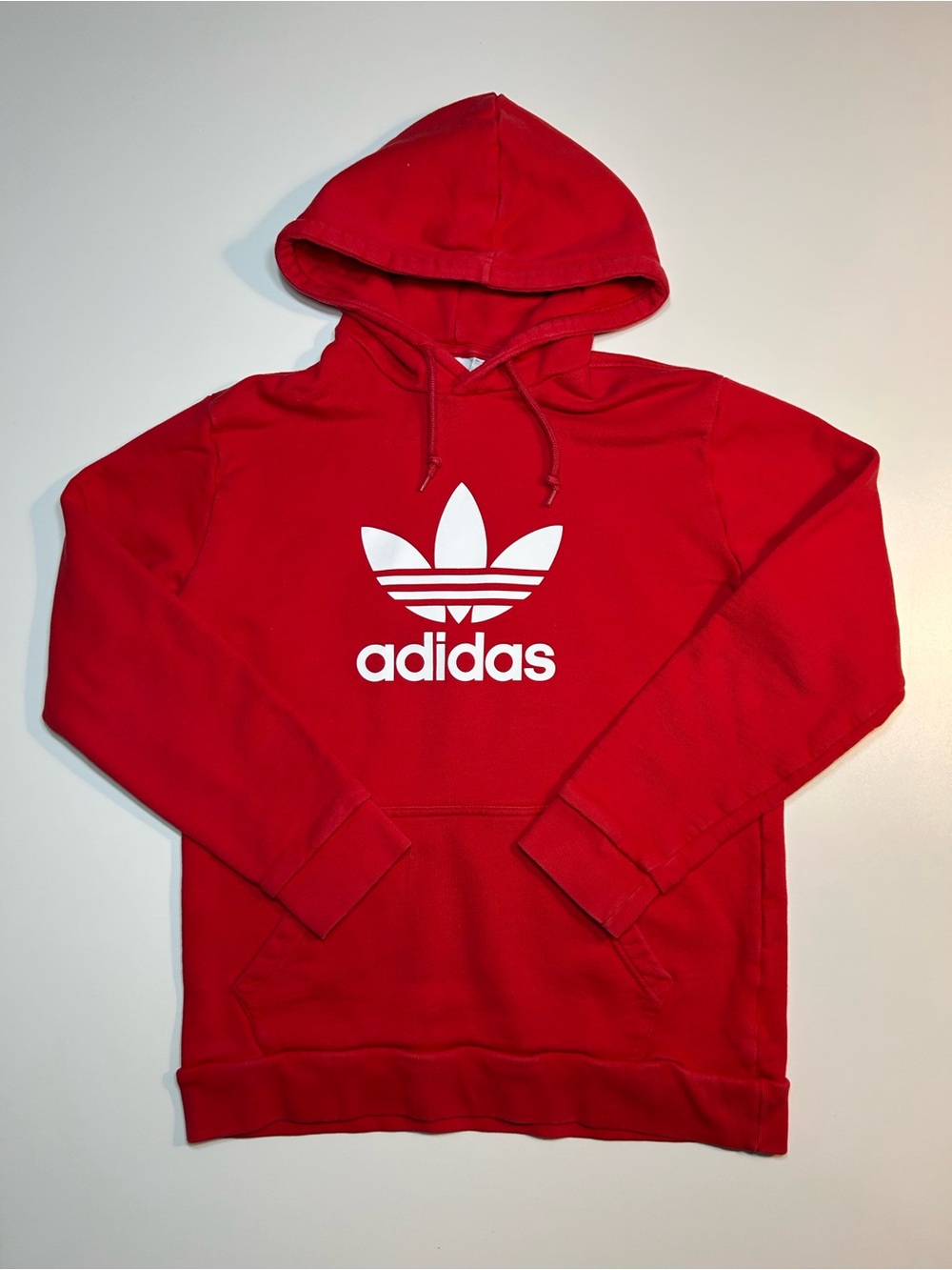 Adidas Originals Adicolor Classics Trefoil Pullover Hoodie Red